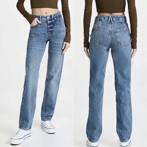 Good American 90s Icon Straight Jeans NWT
